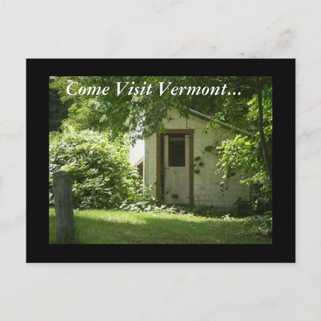 Postal Ven A Visitar Vermont... (Anverso)