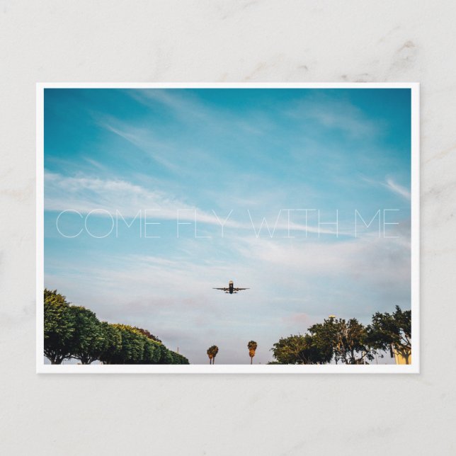 Postal Ven A Volar Conmigo (Anverso)