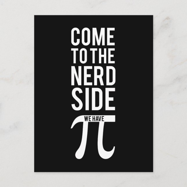 Postal Ven Al Lado Nerd (Anverso)