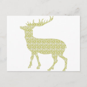 Postal Venado con estampado moderno