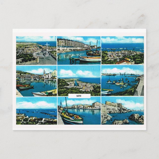 Postal Venado de réplicas, Sete, sur de Francia (Anverso)