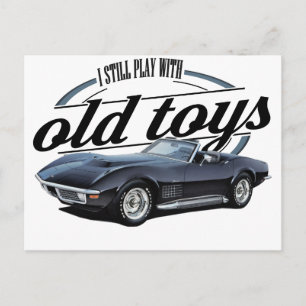 Postal venado negro de juguetes antiguos