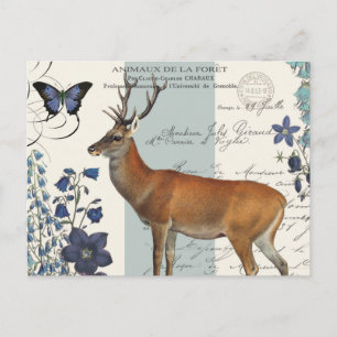 Postal venado vintage moderno