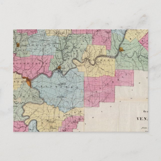 Postal Venango Co., Pa (Anverso)