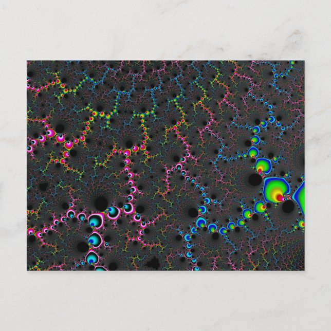 Postal Venas - Arte fractal (Anverso)