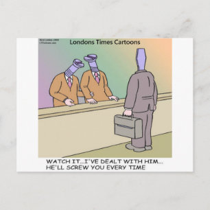 Postal Vendedor Chiflado por Rick London Divertido