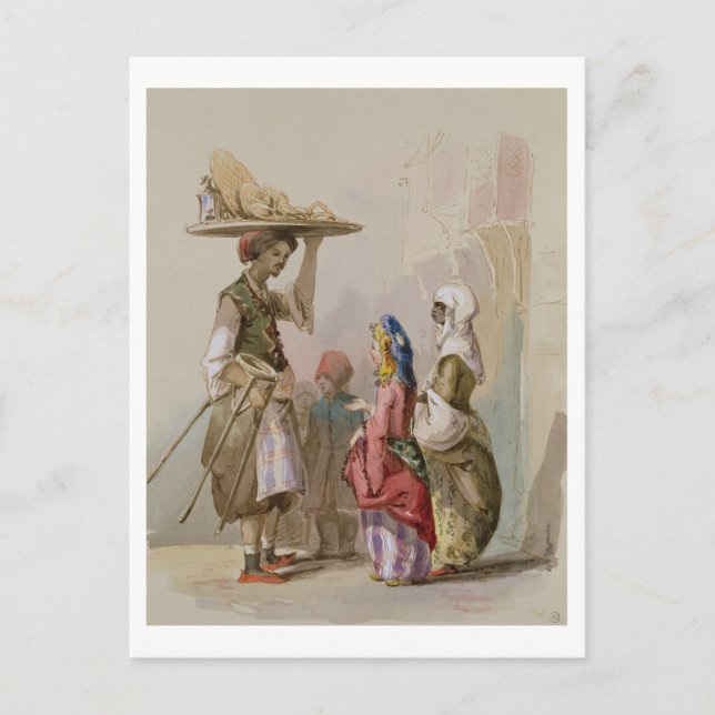 Postal Vendedor de marihuana, c.1855 (Anverso)