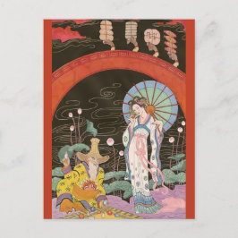 Postal Vendedor de perfume chino por George Barbier