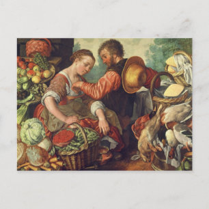 Postal Vendedoras de verduras, 1567 (aceite sobre lienzo)