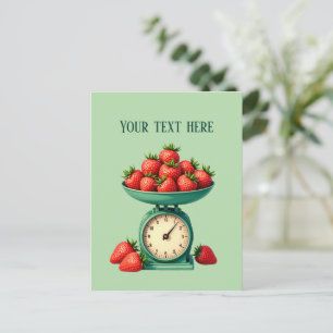Postal Vendedores de fresas divertidos personalizables