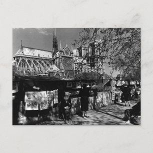 Postal Vendedores de libros de la Catedral de Notre Dame