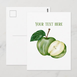 Postal Vendedores de manzanas lindas personalizables 