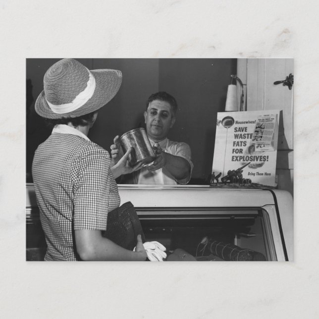 Postal Vender tu grasa - Vintage (Anverso)