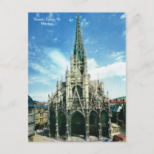 Postal Vendimia de réplicas, Rouen, Eglise St Maclau