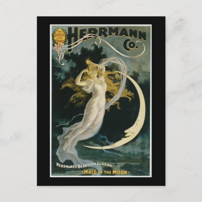Postal Vendimia Herrmann de la Poster de la Luna (Anverso)