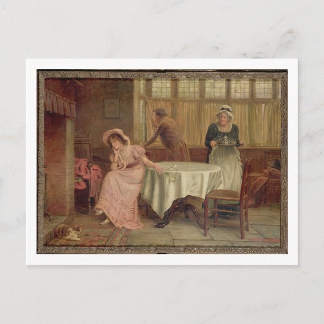 Postal '¿Vendrá?' (aceite sobre lienzo) (Anverso)