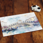 Postal Venecia acuarela, Italia<br><div class="desc">Transporte a los canales de Venecia,  Italia con esta impresionante postal acuática. Este cautivador diseño cuenta con una vibrante pintura acuática de Venecia,  que refleja su encanto y belleza únicos.</div>