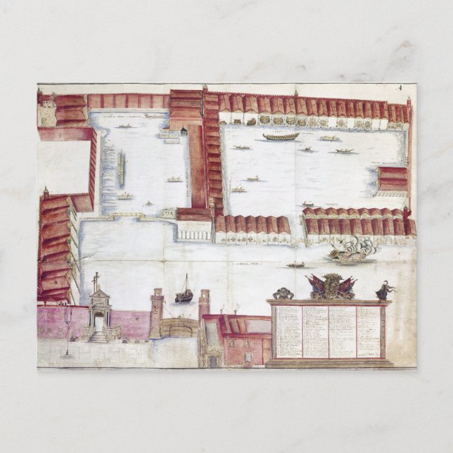 POSTAL VENECIA: ARSENALE (Anverso)