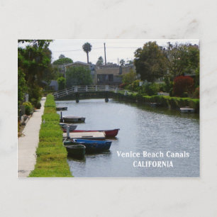Postal Venecia Beach Canals Postcard!