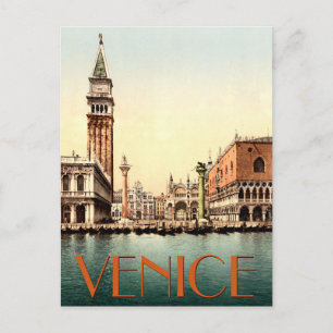 Postal Venecia El Gran Canal de Piazzetta Italia