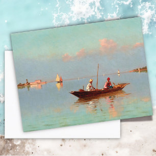 Postal Venecia, en la laguna