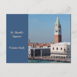 Postal Venecia, fotografía de la plaza San Marcos, Gran C