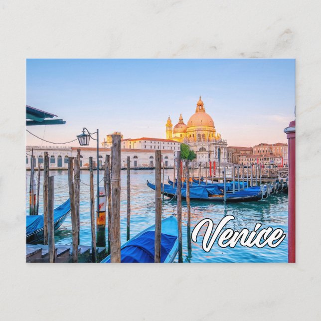Postal Venecia hermosa, Italia (Anverso)