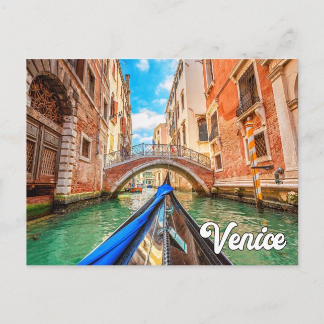 Postal Venecia hermosa, Italia (Anverso)