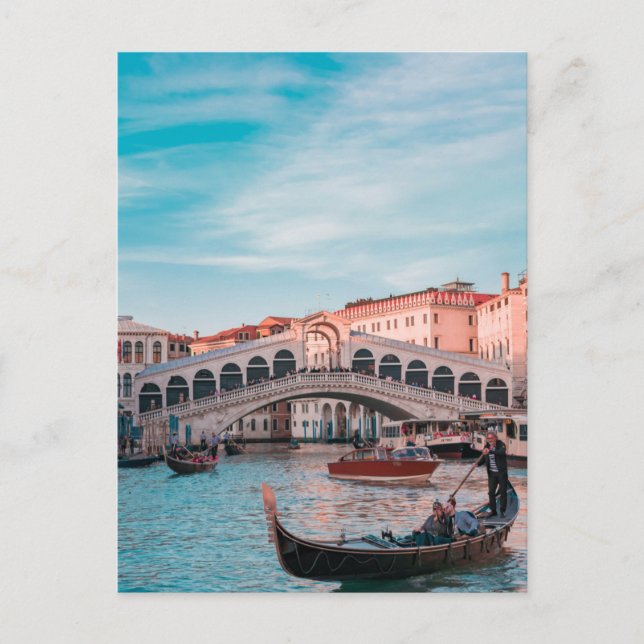 Postal Venecia, Italia (Anverso)