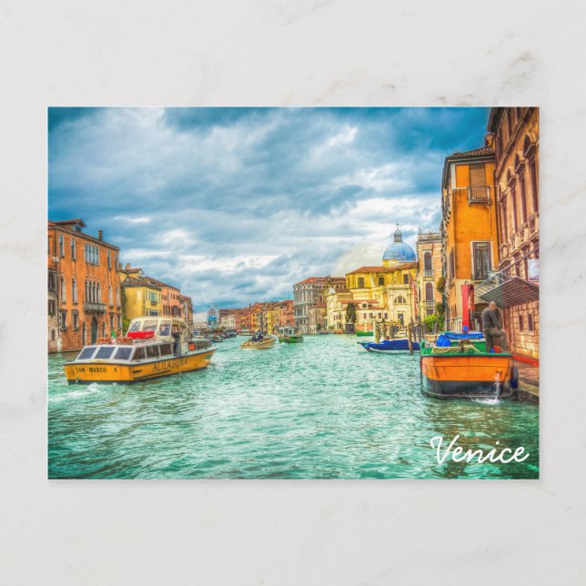 Postal Venecia, Italia (Anverso)