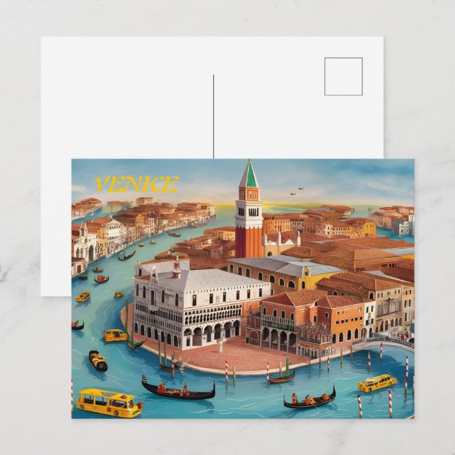 Postal Venecia Italia (Anverso / Reverso)