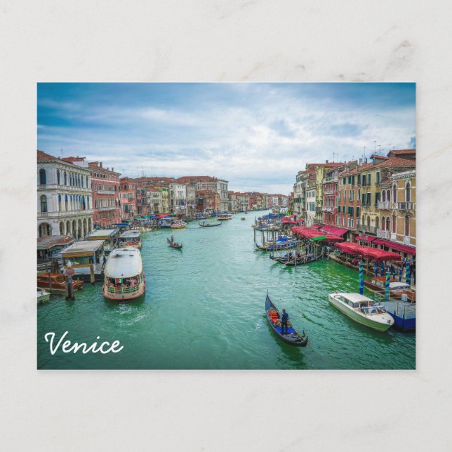 Postal Venecia, Italia (Anverso)