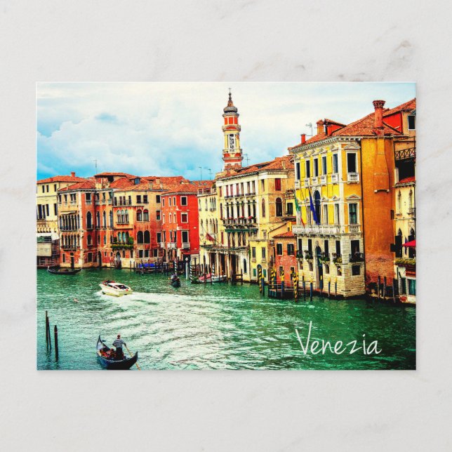 Postal Venecia - Italia (Anverso)