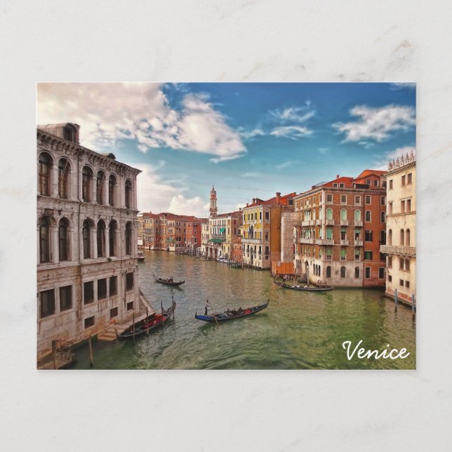 Postal Venecia, Italia (Anverso)