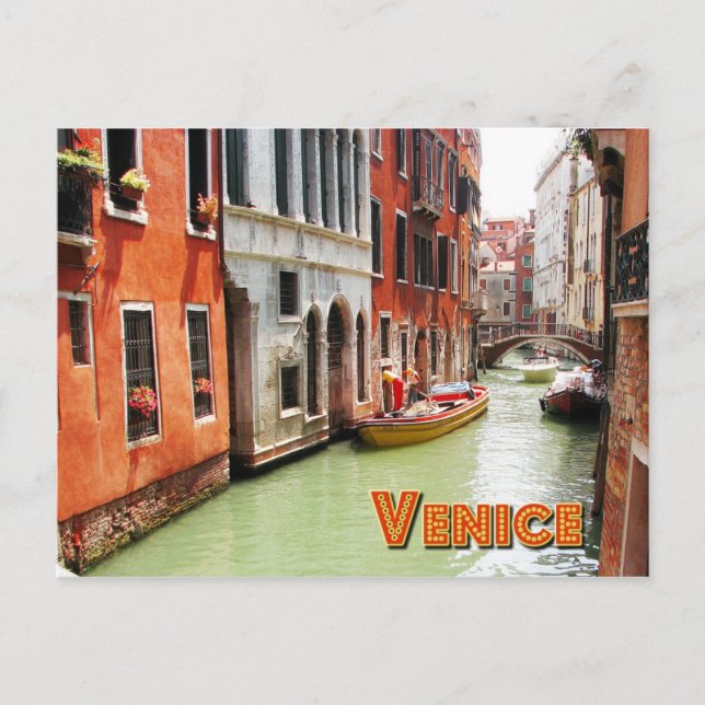 Postal Venecia, Italia (Anverso)