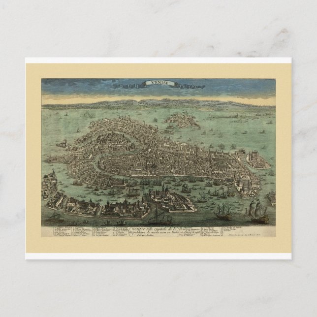 Postal Venecia Italia 1798 (Anverso)