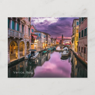Postal Venecia, Italia Escenario Canal y Arquitectura Ven