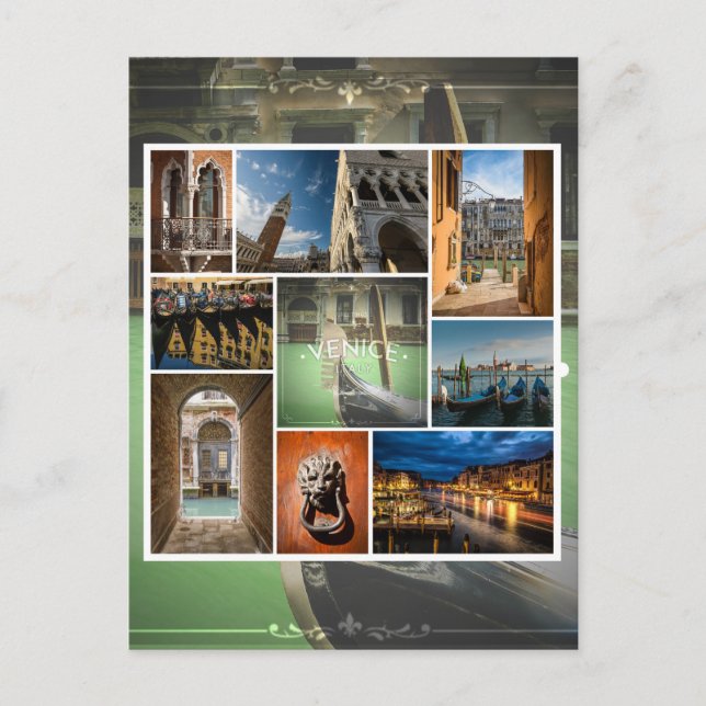 Postal Venecia, Italia, Europa (Anverso)