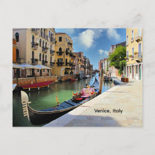 Postal Venecia, Italia, fotografía escénica,