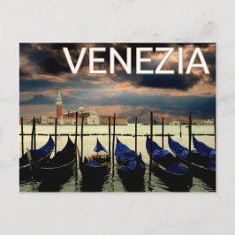 Postal Venecia Italia Góndolas Venezia