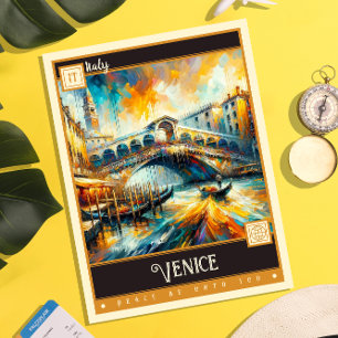 Postal Venecia, Italia Pintura de época