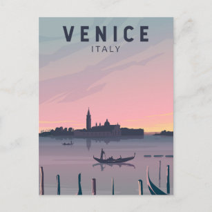 Postal Venecia Italia Viaje Arte Vintage