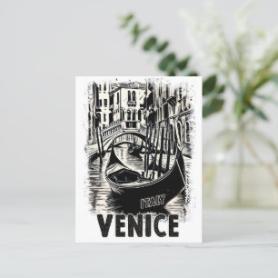 Postal Venecia Italia Viaje Vintage Postcard Retro Art