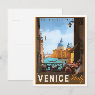 Postal Venecia Italia Viajes Antiguos