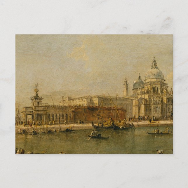 Postal Venecia La Dogana y Santa Maria della Salute (Anverso)