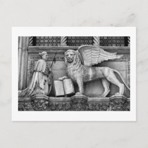 POSTAL VENECIA LONES DE VENTANA B/W