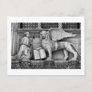 POSTAL VENECIA LONES DE VENTANA B/W