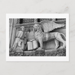 POSTAL VENECIA LONES DE VENTANA B/W