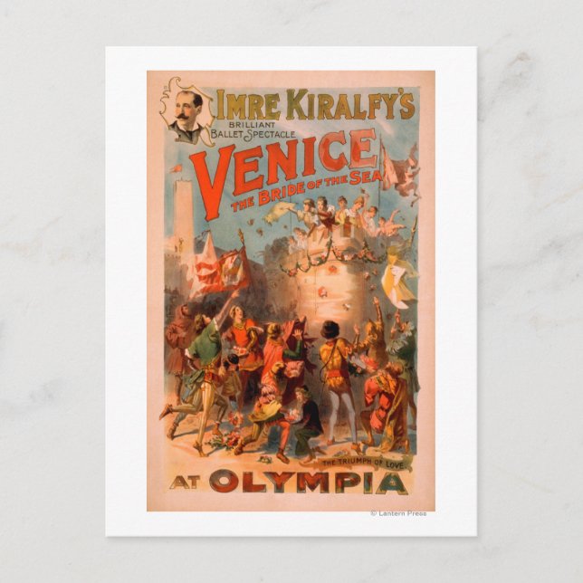 Postal Venecia, Novia del Mar en Olympia Ballet (Anverso)