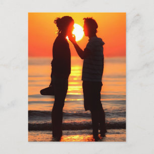 POSTAL VENECIA SUNSET EN LA PLAYA DE LIDO